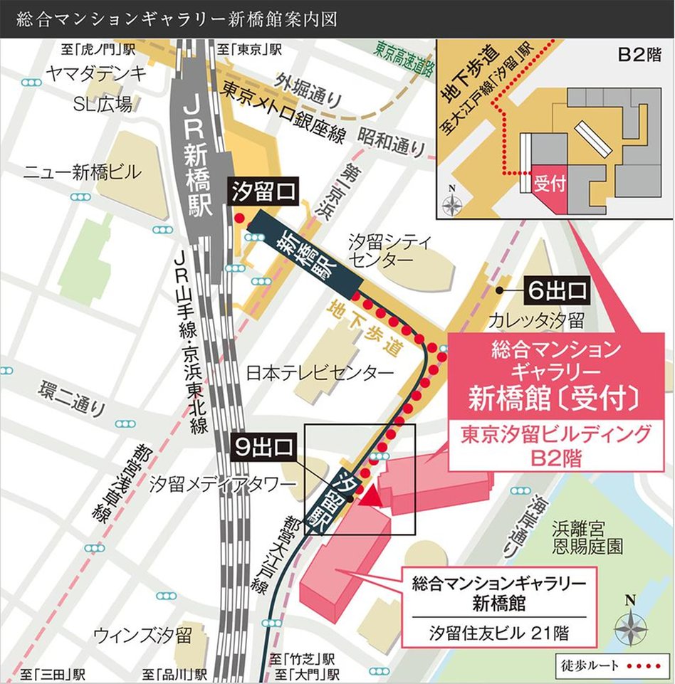 ベイサイドタワー晴海（BAYSIDE TOWER HARUMI）の現地案内図