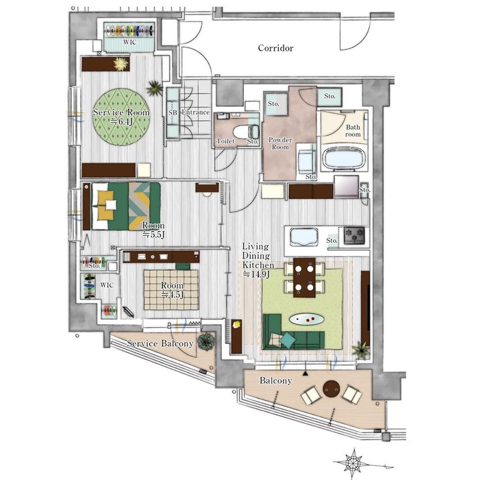 ユニハイム小岩の室内の特徴画像