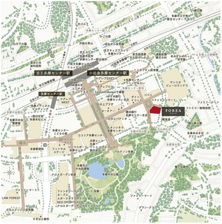 FOREAの現地案内図