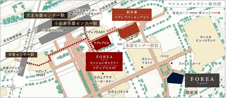 FOREAの現地案内図
