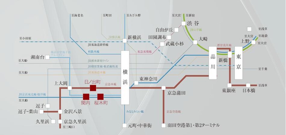 レ・ジェイド横濱桜木町の交通アクセス図