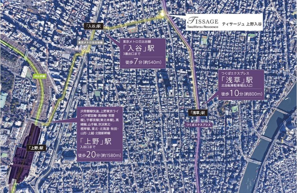 ティサージュ上野入谷の建物の特徴画像