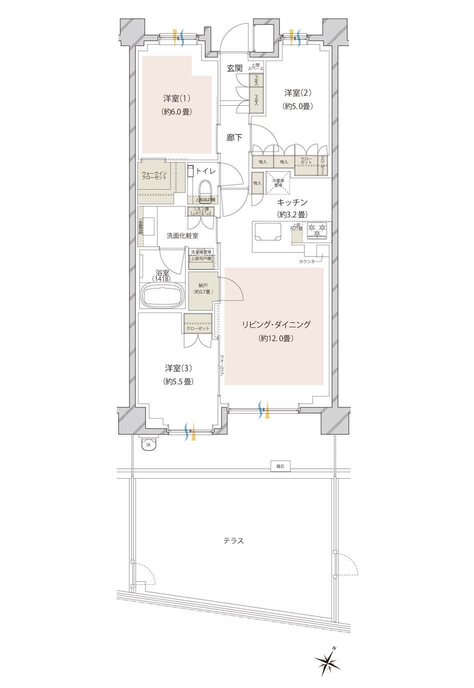 ドレッセたまプラーザ ラベニューの室内の特徴画像
