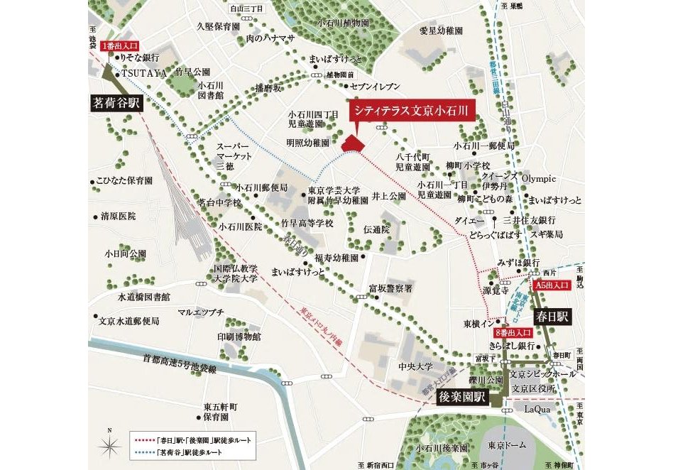 シティテラス文京小石川の現地案内図