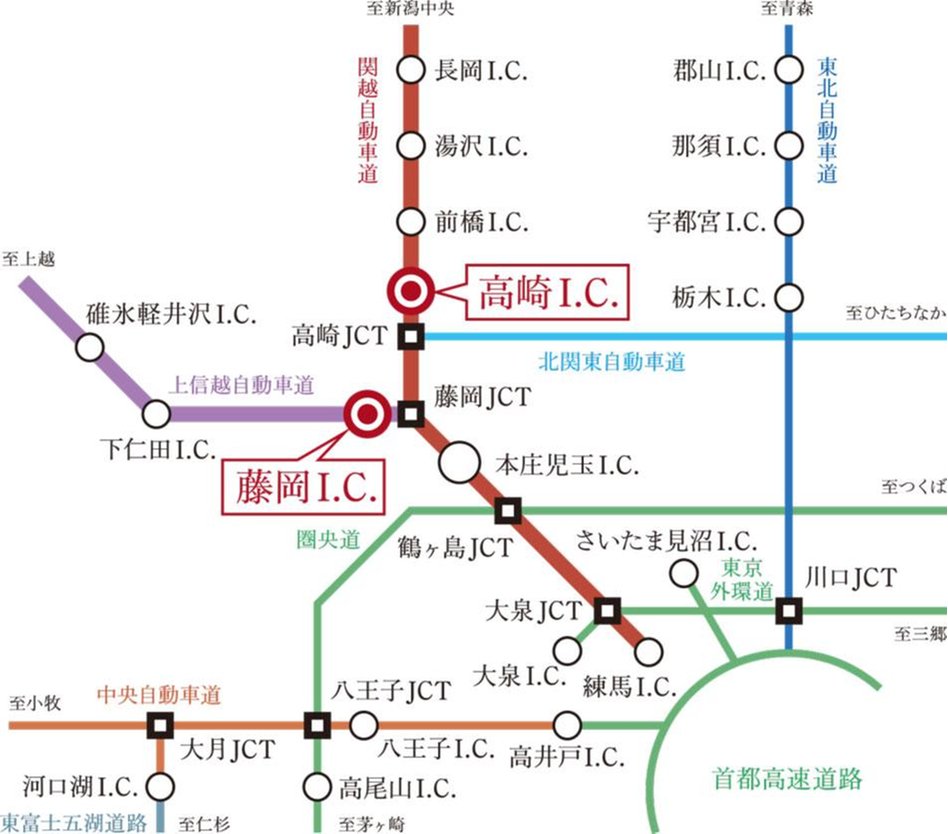 ポレスター高崎ザ・ステーションイーストの交通アクセス図