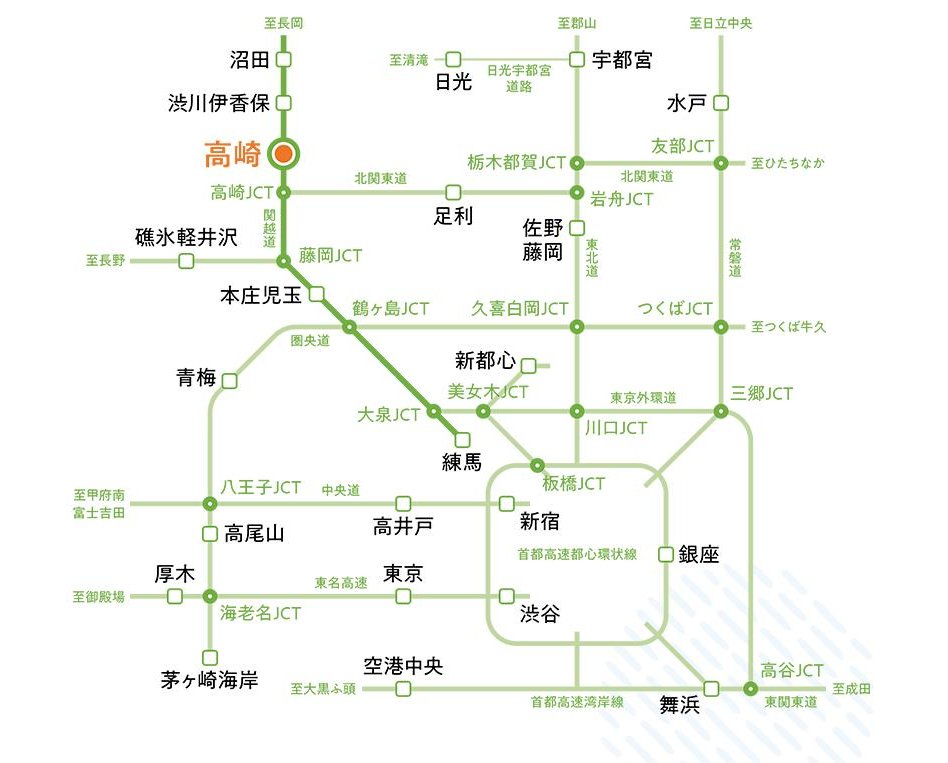 ハイムスイート高崎　ザ・レジデンスの交通アクセス図