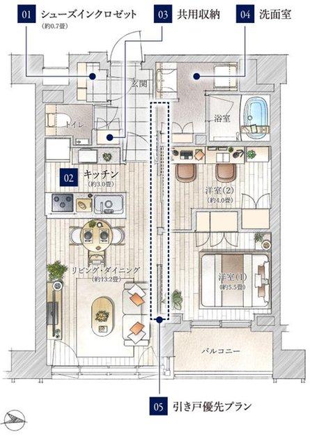 パークホームズ錦糸町北斎通りの取材レポート画像