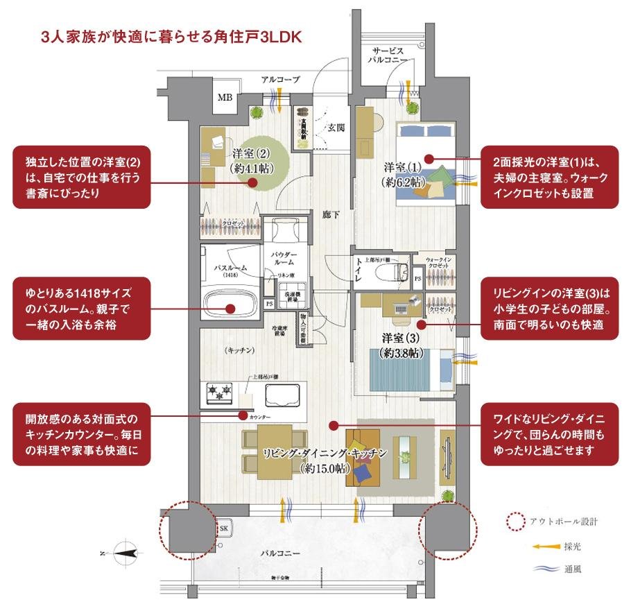 プレサンス ロジェ 志賀本通 テラスの取材レポート画像