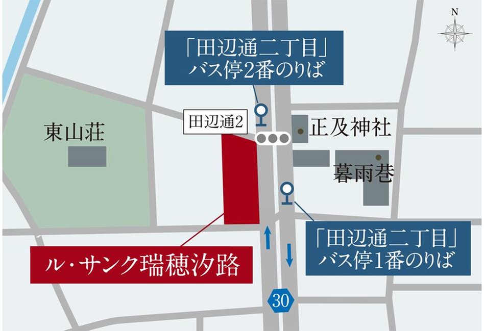 ル・サンク瑞穂汐路の交通アクセス図