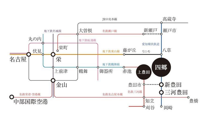 Tステージ豊田四郷 レガリアEASTの交通アクセス図
