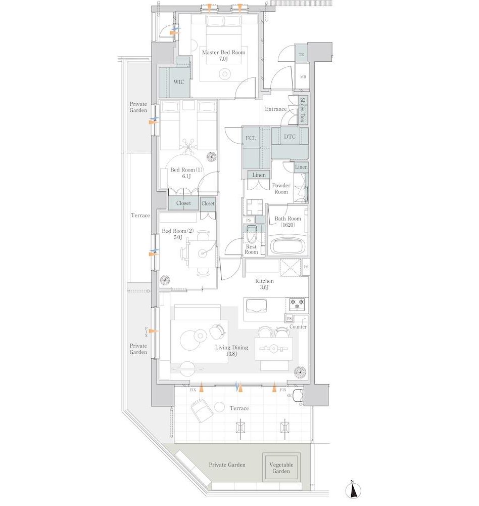 バンベール藤が丘ヒルズの室内の特徴画像