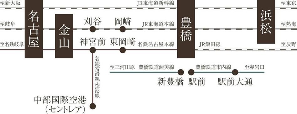 HONOKUNI RESIDENCE（ほの国百貨店跡地プロジェクト）の交通アクセス図