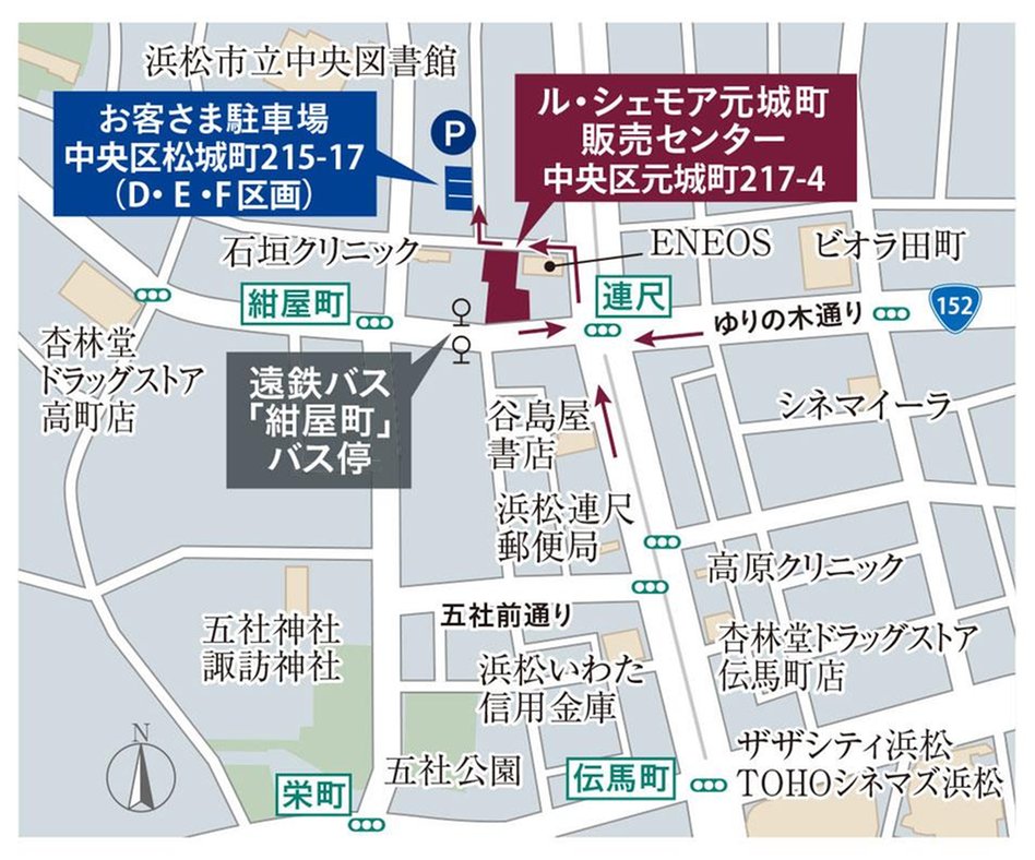 ル・シェモア元城町の現地案内図