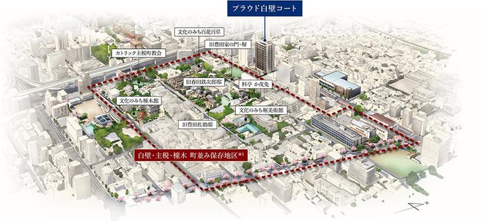 プラウド白壁コートの建物の特徴画像