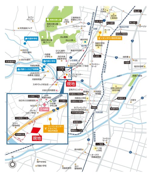 現地案内図