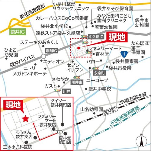 現地案内図