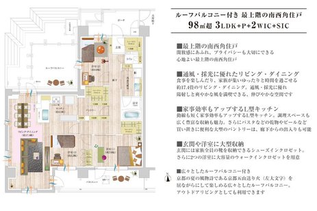 シャリエ京都円町の室内の特徴画像