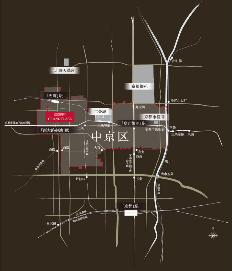 京都円町GRAND PLACEの周辺環境の特徴画像