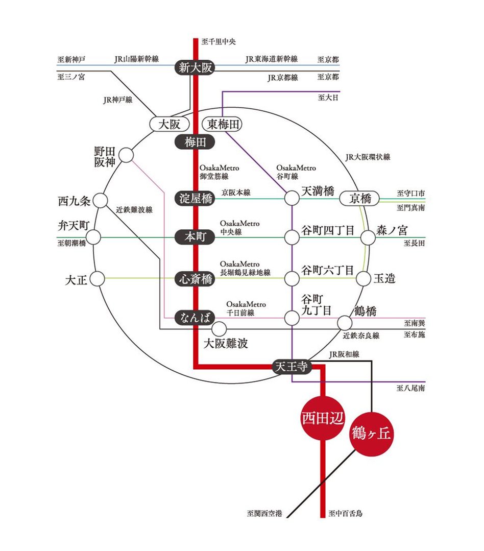 プレシス阿倍野阪南町の交通アクセス図