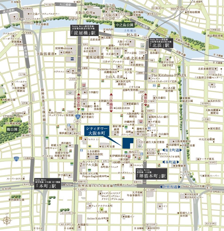 Suumo 周辺地図 シティタワー大阪本町 新築マンション物件情報