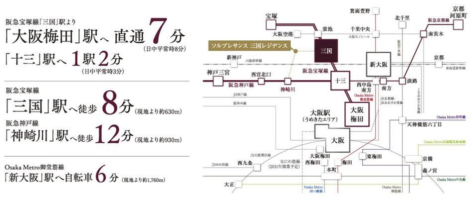 ソルプレサンス 三国レジデンスの立地・アクセス画像