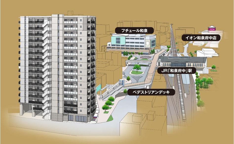 グランドパレス和泉府中駅前の建物の特徴画像