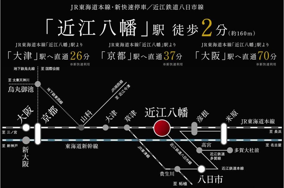 ウエリス近江八幡の立地・アクセス画像