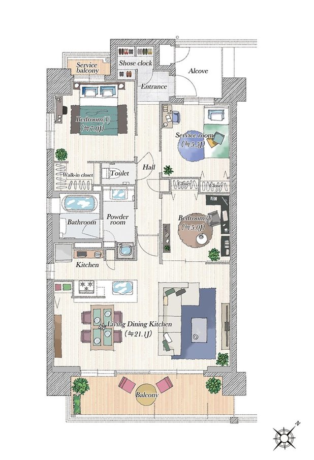 ユニハイム加古川つつじ野GATEの室内の特徴画像