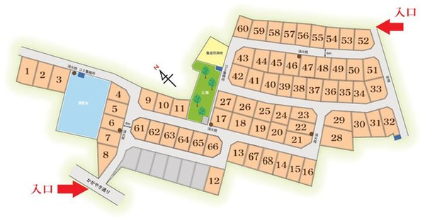 南草津かがやきの郷　３期 現地案内図