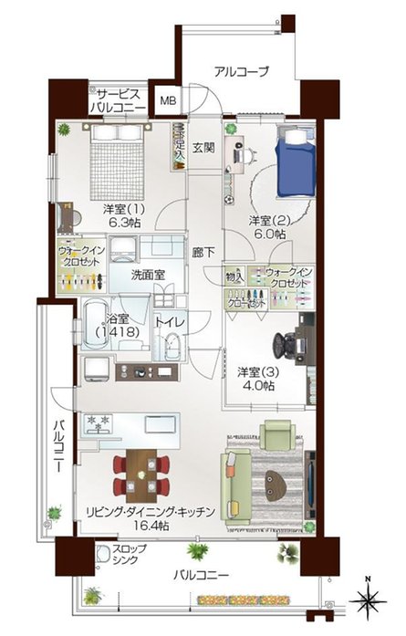ラルステージ古川西[椿]の取材レポート画像
