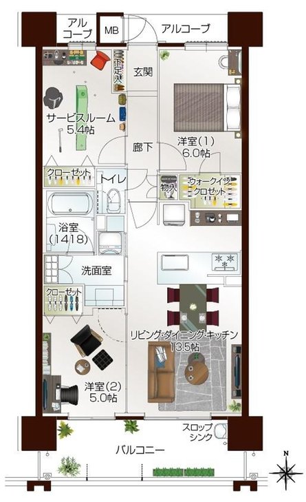 ラルステージ古川西[椿]の取材レポート画像