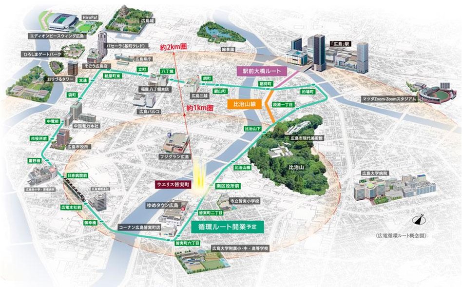 ウエリス皆実町の立地・アクセス画像