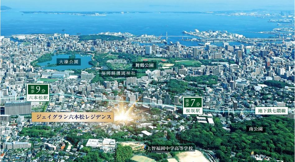 ジェイグラン六本松レジデンスの建物の特徴画像