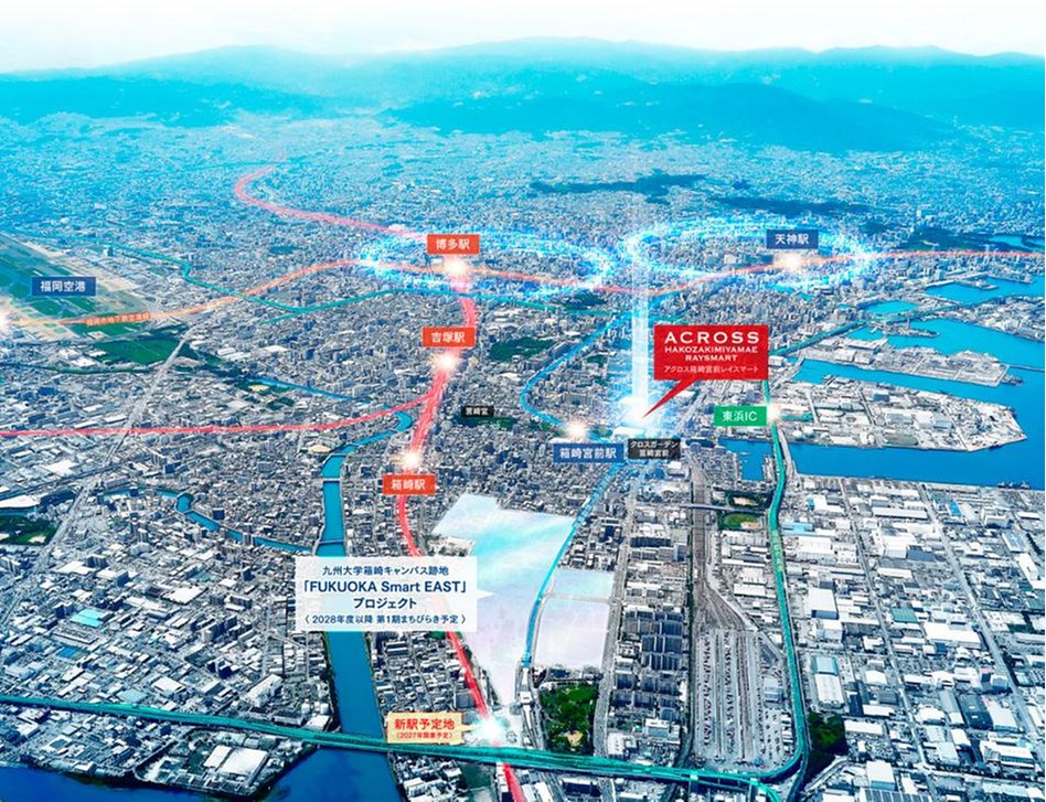 アクロス箱崎宮前レイスマートの周辺環境の特徴画像