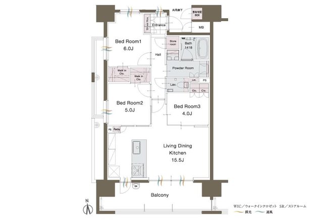 ザ・サンパーク姪浜の室内の特徴画像