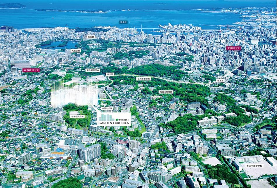 エンクレストガーデン福岡の周辺環境の特徴画像