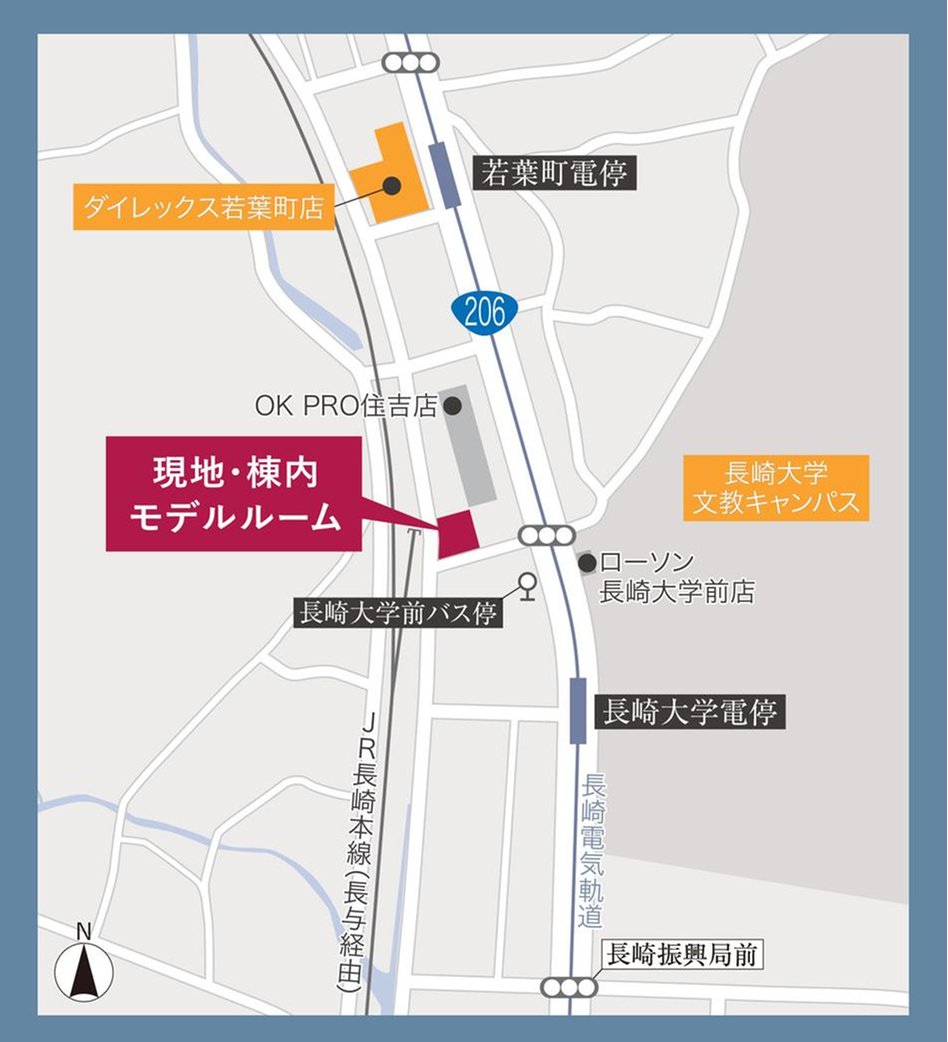 レジデンシャルメゾン住吉サウスの現地案内図