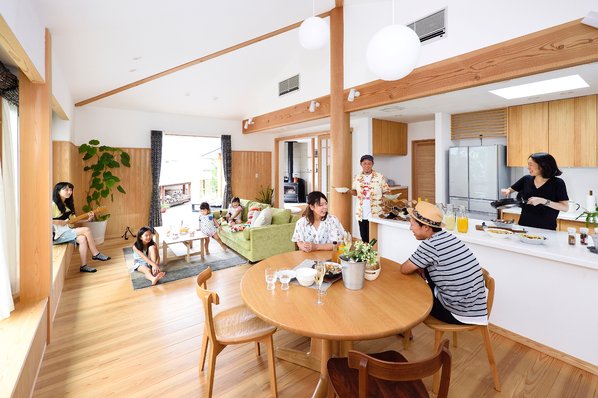 【伊勢崎市／平屋＋αの南千木モデルハウス】4つの庭と繋ぐ、「隠れ家」のような平屋モデル12
