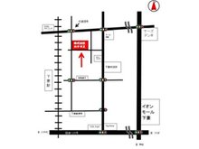 国道294号(ケーズデンキ様信号)より西側へ直進。線路手前の点滅信号が目印になります。店舗前掲示板には最新の物件も載っております。