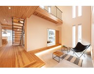 木と漆喰　十津川の家　池田住宅展示場の画像